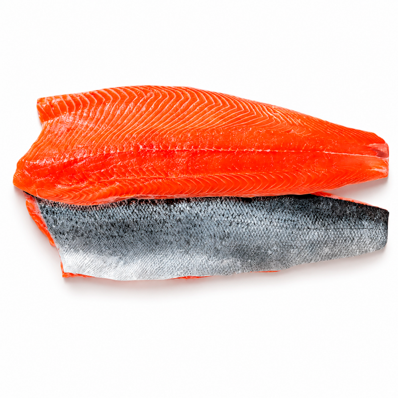 Salmón Sockeye Salvaje con piel Fresco, 2kg