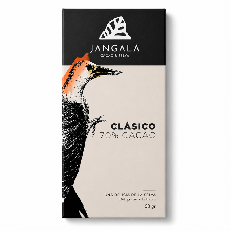Barra de Chocolate Clásico 70% Cacao, 50g