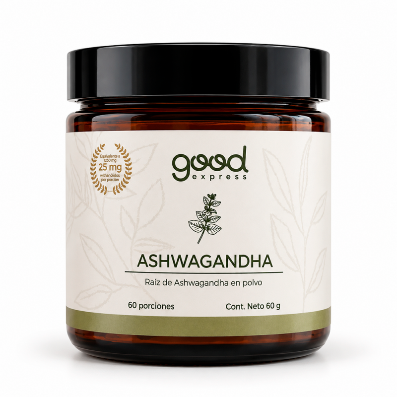 Raíz de Ashwagandha Estandarizada, 60g